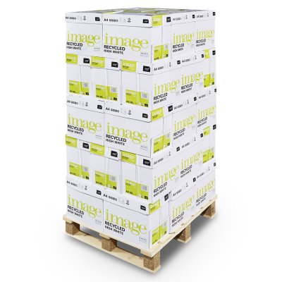 IMAGE RECYCLED HIGH WHITE BLUE ANGEL A4 BOX PALLET