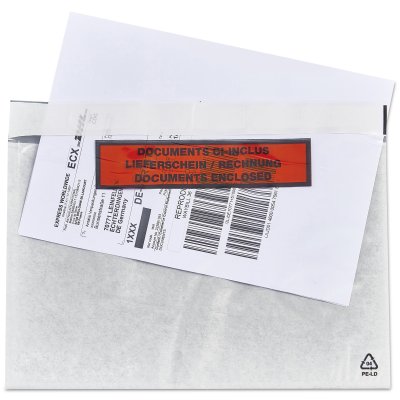 Pochette Porte;Document imprimee ;Master'in Access; Pochette transparente adhesive d'expedition ;Antalis