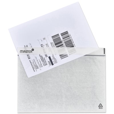 Pochette Porte;Document; Masterline; Pochette transparente adhesive d'expedition; Antalis