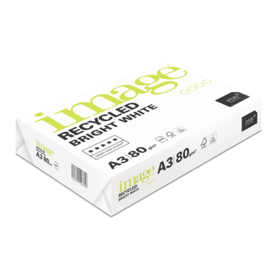 Image Recycled Bright White - Papier A4 et A3 100% recyclé Premium