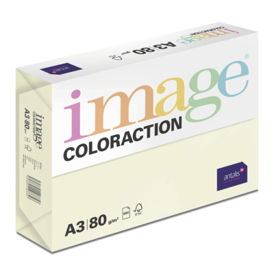 Papier Couleur A3 80 g/m² Atoll/Ivoire Image Coloraction