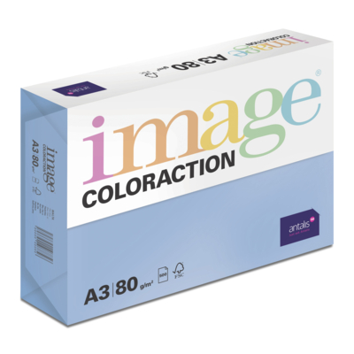 Papier Couleur Malta/Bleu Lilas A3 80 g/m² Image Coloraction