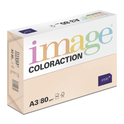 Papier Couleur Savana/Saumon A3 80 g/m² Image Coloraction