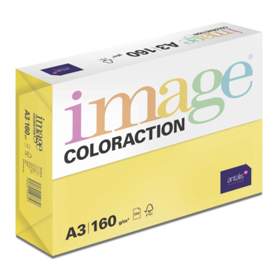 Papier Couleur Sevilla/Jaune Soleil A3 160 g/m² Image Coloraction