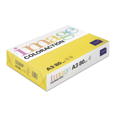 Papier Couleur Sevilla/Jaune Soleil A3 80 g/m² Image Coloraction