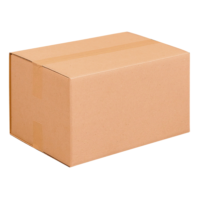 Caisse américaine simple cannelure 400495 fermée