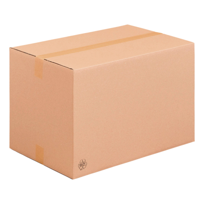 Caisse américaine simple cannelure 400504 fermée