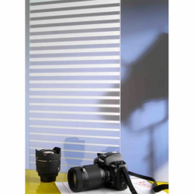 Photo produit Film Blanc Motif bandes dégressives PET (INT234)