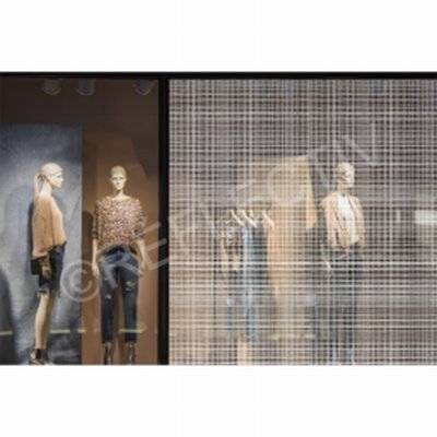 Photo produit Film Blanc Motif effet tissu lin PET (INT353)