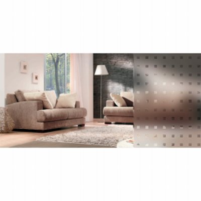 Photo produit Film Dépoli Motif carrés transparents 10 mm PET (INT460)