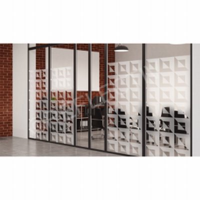 Photo produit Film Dépoli Motif carrés 3D PET (INT478)