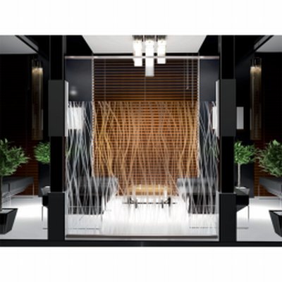 Photo produit Film Dépoli Motif courbes PET (INT510)