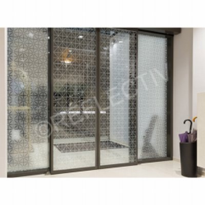 Photo produit Film Dépoli Motif quadri contour PET (INT930)