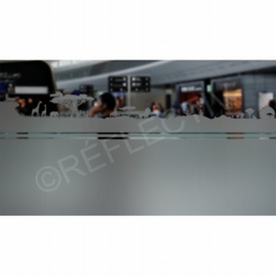 Reflectiv TWY300 - Film vitrage Dépoli frise Inde