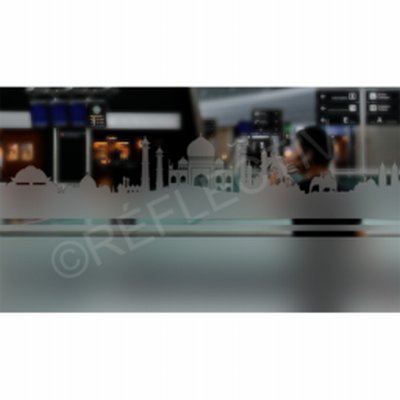 Reflectiv TWY400 - Film vitrage Dépoli frise Turquie