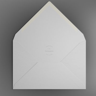Enveloppe Diploma Conqueror Connoisseur Wove Soft White Boîte de 250 pièces