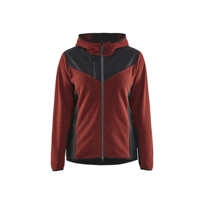 BLAKLADER Veste tricotée avec softshell femme