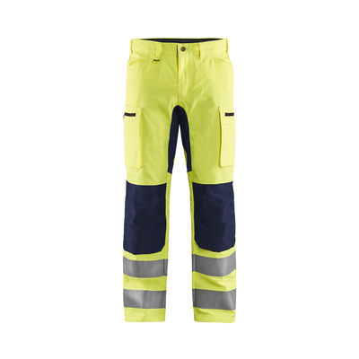 BLAKLADER Pantalon artisan haute-visibilité +stretch fluo