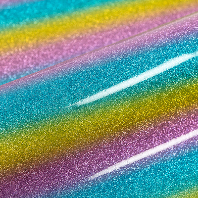 Siser, Twinkle, irisé, polyuréthane, TW0090 - rainbow, 235µm, 500mm x 25.00m, hotmelt, Boîte de 1 rouleau, TW009/0.50