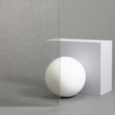 3M Fasara, film anti-regard, Effet tissé polyester, Buckram Pearl&Gray SH2FGBUG 50µm 1270mm x 30.00m, adhésif permanent Boîte de 1 rouleau, BUCKPEAG