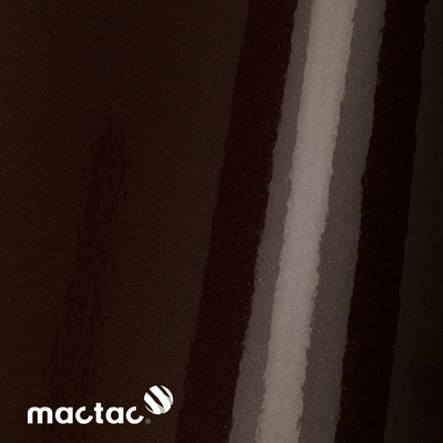 MACtac, ColourWrap, brillant, PVC, Chesnut GM73, 80µm, 1520mm x 25.00m, diamètre mandrin: 76mm, Bubble free permanent, Boîte de 1 rouleau, CW/GM73