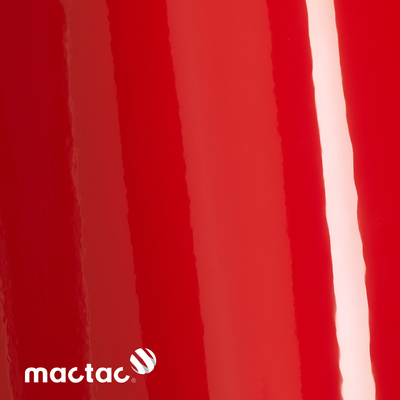 MACtac, ColourWrap, brillant, PVC, Valentine red G32, 80µm, 1520mm x 25.00m, diamètre mandrin: 76mm, Bubble free permanent, Boîte de 1 rouleau, CW/G32