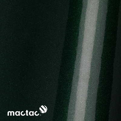 MACtac, ColourWrap, brillant, PVC, Racing green GM53, 80µm, 1520mm x 25.00m, diamètre mandrin: 76mm, Bubble free permanent, Boîte de 1 rouleau, CW/GM53