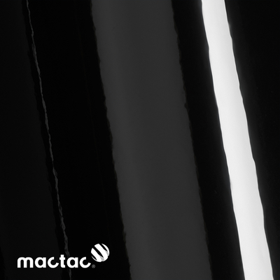 MACtac, ColourWrap, brillant, PVC, Black G81, 80µm, 1520mm x 25.00m, diamètre mandrin: 76mm, Bubble free permanent, Boîte de 1 rouleau, CW/G81