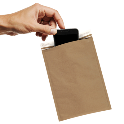 Pochette matelassée nid d’abeille