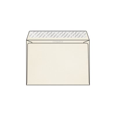 Enveloppe C5 162 x 229 mm sans fenêtre Conqueror Wove, vélin, blanc nacré strip, patte droite, 120g/m2