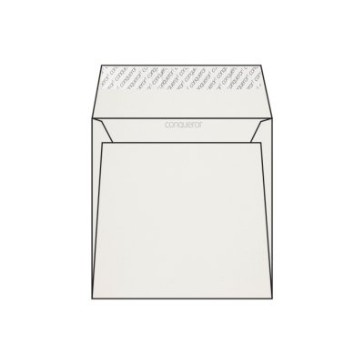 Enveloppes carrées 170 x 170 mm sans bande sans fenêtre Conqueror Iridescent, vélin, irisé, jaune moiré strip, patte droite, 120g/m2 contient du coton