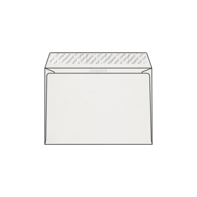 Enveloppe C5 162 x 229 mm sans fenêtre Conqueror Connoisseur 100% Coton, vélin blanc coton, strip, patte droite 120g/m2, 100% coton,