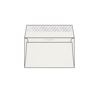 Enveloppe C6 Conqueror Wove High White 120g/m², avec fourreau Boîte de 500 pièces