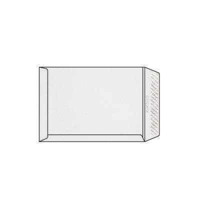 Pochette C4 229 x 324 mm sans fenêtre Conqueror CX22, lisse, blanc diamant strip, patte droite, 120g/m2 contient du coton