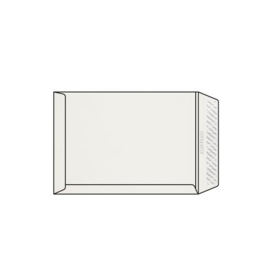 Pochette C4 229 x 324 mm sans bande sans fenêtre Conqueror Wove, vélin blanc, strip, patte droite, 120g/m2 Tarot Cool Gray 2
