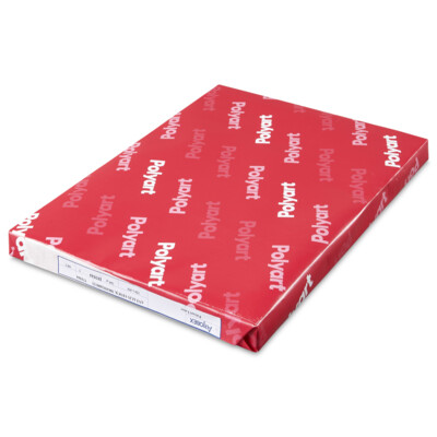 Polyart Laser- Film synthetique Polyester -couche Laser 2 faces- mat- Electrostaticite reduite-Resistant a la dechirure - impermeable- SRA3-etiquette voyage- plans- jardinage- Antalis