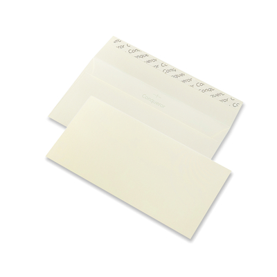Enveloppe DL Conqueror Wove Cream 120g/m², avec fourreau Boîte de 500 pièces