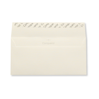 Enveloppe DL Conqueror Wove Oyster 120g/m², avec fourreau Boîte de 500 pièces