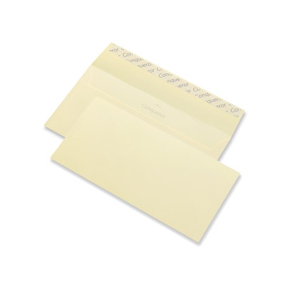 Enveloppe DL Conqueror Laid Vellum 120g/m², avec fourreau Boîte de 500 pièces