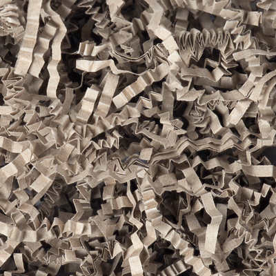Frisure en papier recyclé brune
