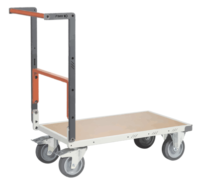 Chariot FIMM flat-pack dossier repliable 850 x 500 mm plateau médium roues TPE 400 kg
