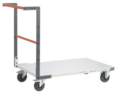 Chariot FIMM flat-pack dossier fixe 1000 x 600 mm plateau mélaminé roues caoutchouc 250 kg