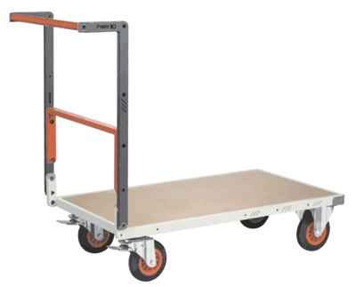 Chariot FIMM flat-pack dossier repliable 1000 x 600 mm plateau médium roues caoutchouc 400 kg