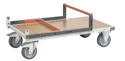 Chariot FIMM flat-pack dossier repliable 1000 x 600 mm plateau médium roues TPE 400 kg