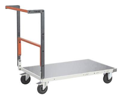 Chariot FIMM flat-pack dossier repliable 1000 x 600 mm plateau tôle roues caoutchouc 250 kg