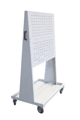 Chariot FIMM porte-bacs à bec, 4 plaques sans bacs 150 kg