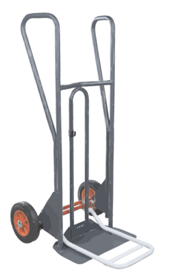 Diable DBA poignées fermées FIMM bavette mixte roues caoutchouc 350 kg