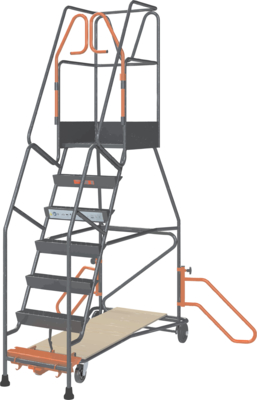 Escabeau à immobilisation automatique FIMM, 7 marches, 150 kg