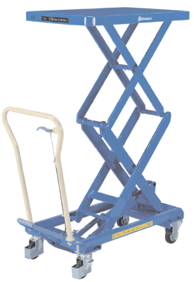 Table élévatrice manuelle Bishamon® double ciseaux, 150 kg