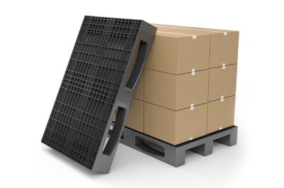 Palette Plastique - Palette en polyetylene - 1500 kg charge statique - 800 Kg charge dynamique- Palette legere- Nettoyage facile - Antalis